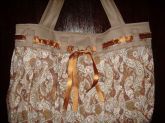 Bolsa estampada com marrom